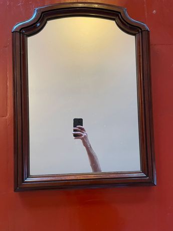 Espelho de madeira maçica