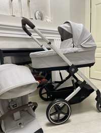 Коляска Cybex Balios S Lux Silver 2 в 1 Lava Grey 2023