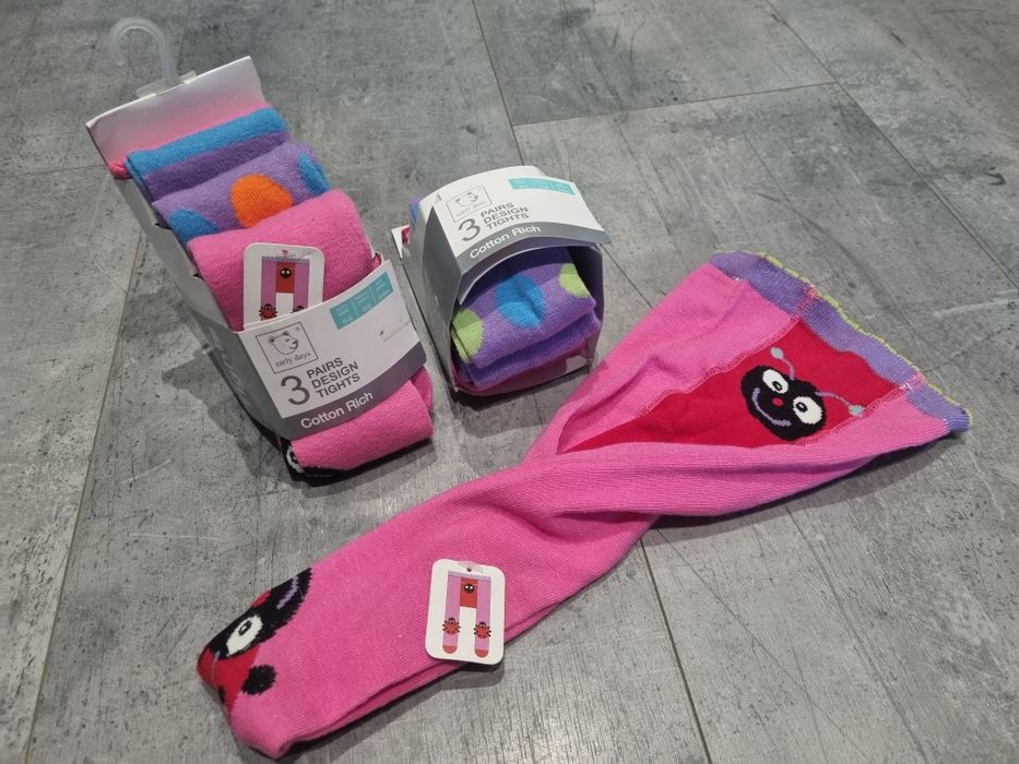 Nowe rajstopy 6 par rozmiar 68 0- 6