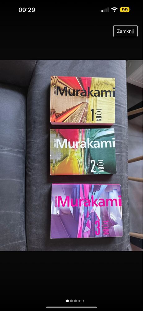 1q84 Murakami komplet tom 1 2 3