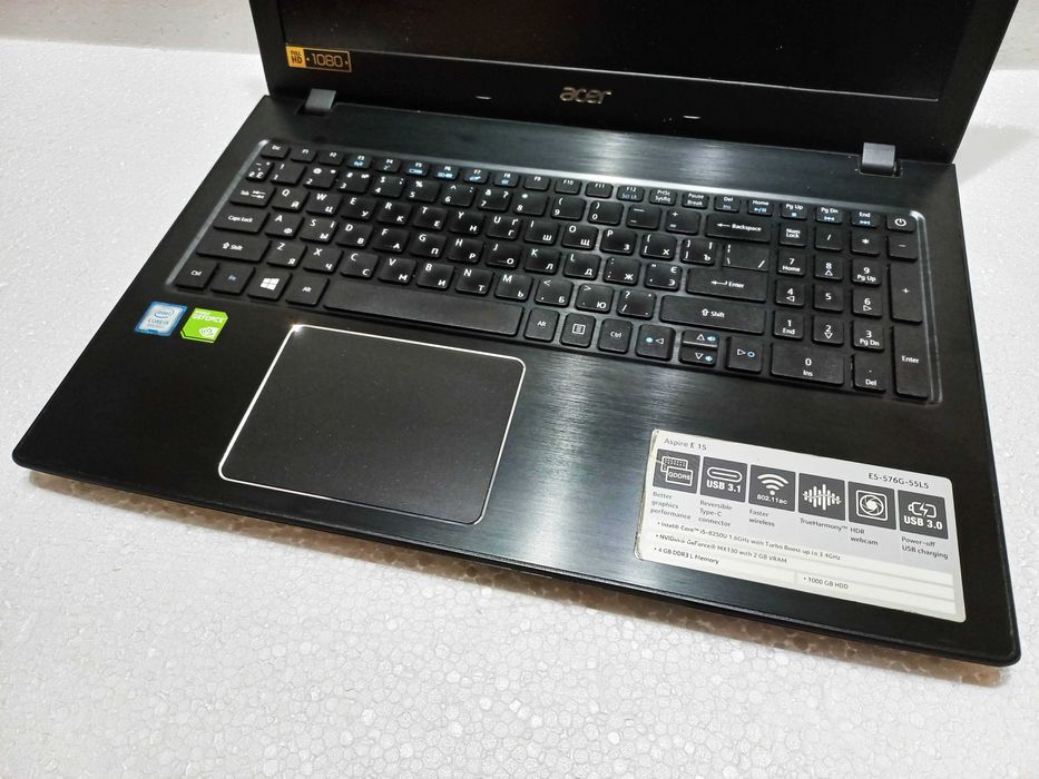 Игровой СВЕЖАК ACER E15 + (Core i5 8" го покол) + 16 RAM + Видео GDDR5