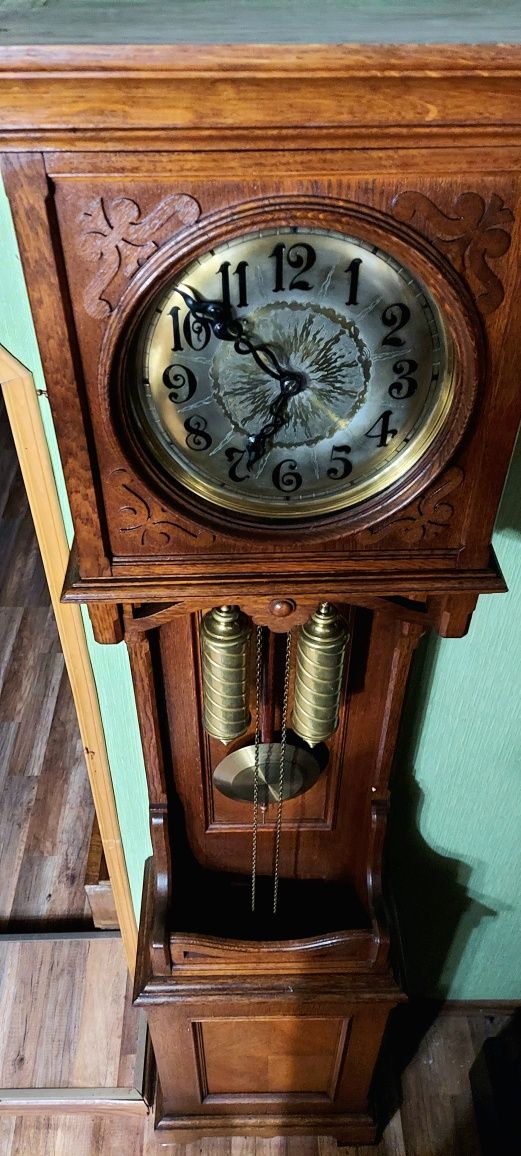 Śliczny zabytkowy zegar stojący LFS  XIX w