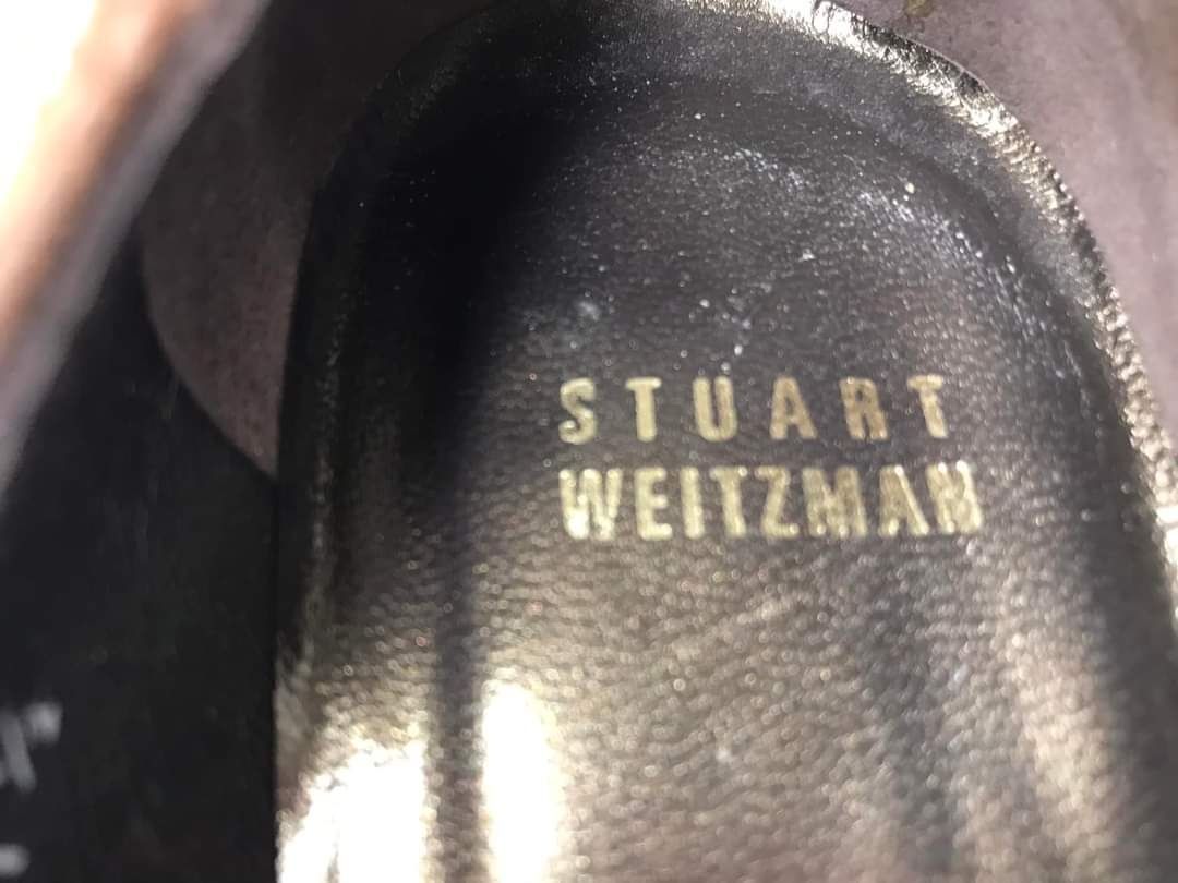 Czółenka skórzane Stuart Weitzman zamszowe  Rozmiar 37,5