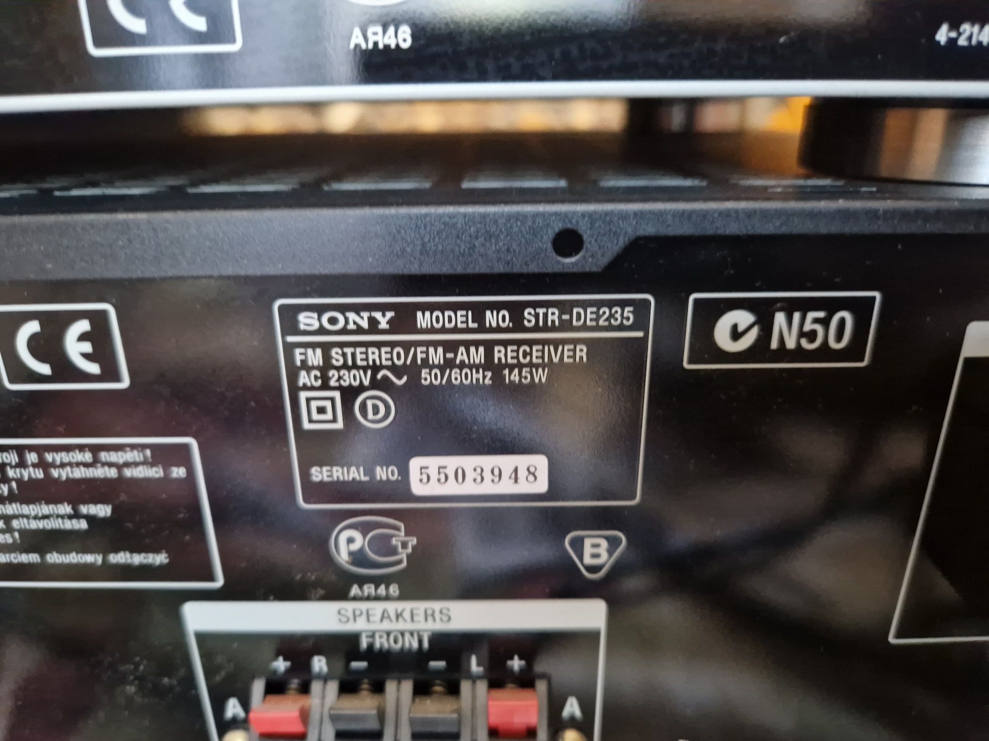 Sony STR-DE235 - amplituner 5.1 + CD PLAYER SONY CDP-XE330