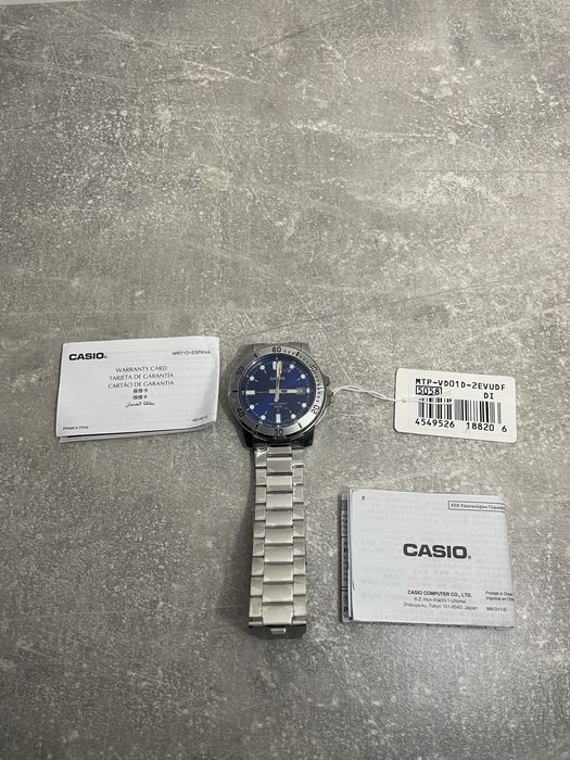 Годинник casio MTP-VD01D-2E чоловічий оригінальний касио casio часи