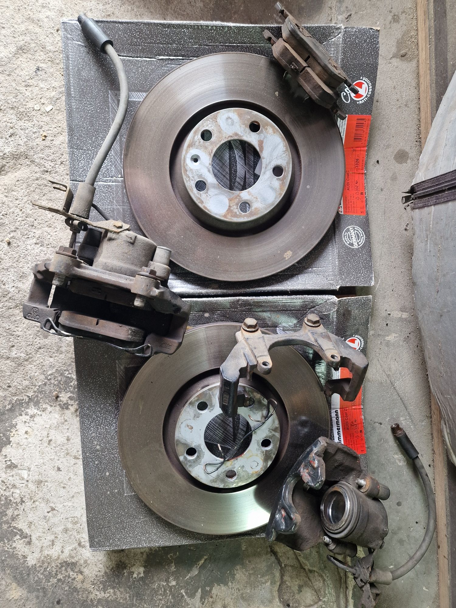 Jarzma 451, tarcze 312mm, klocki i zaciski do a4 b5