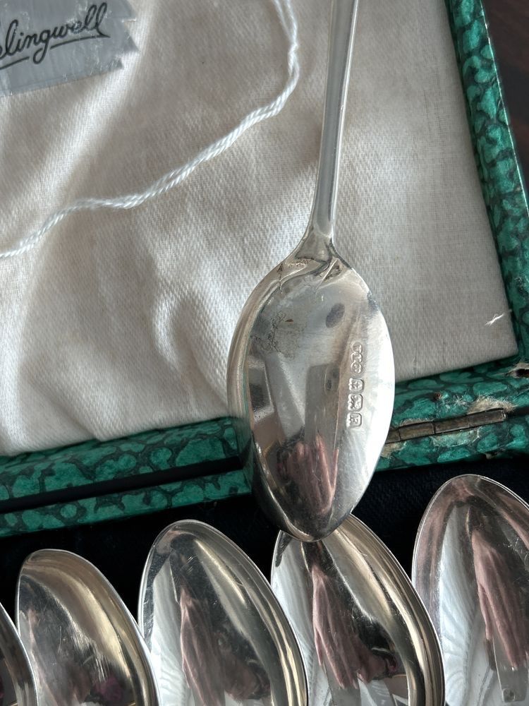Prata - colher de chá em prata inglesa