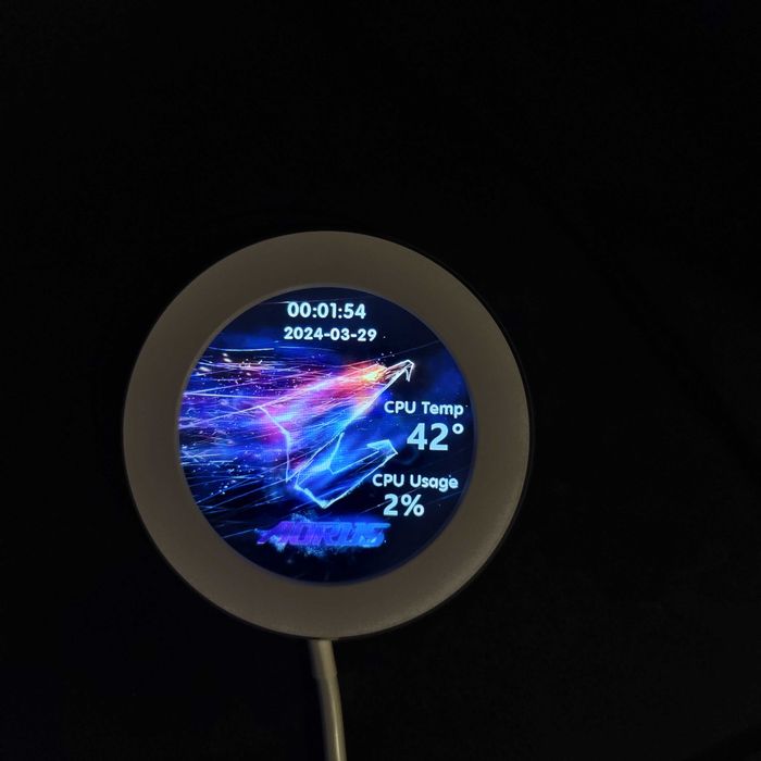 Secondary Display for PC Monitor: CPU, GPU, RAM, SSD, HDD, 480x480 IPS64564419831939121