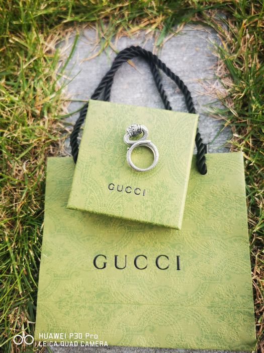 Pierscionek Gucci snake GG ring