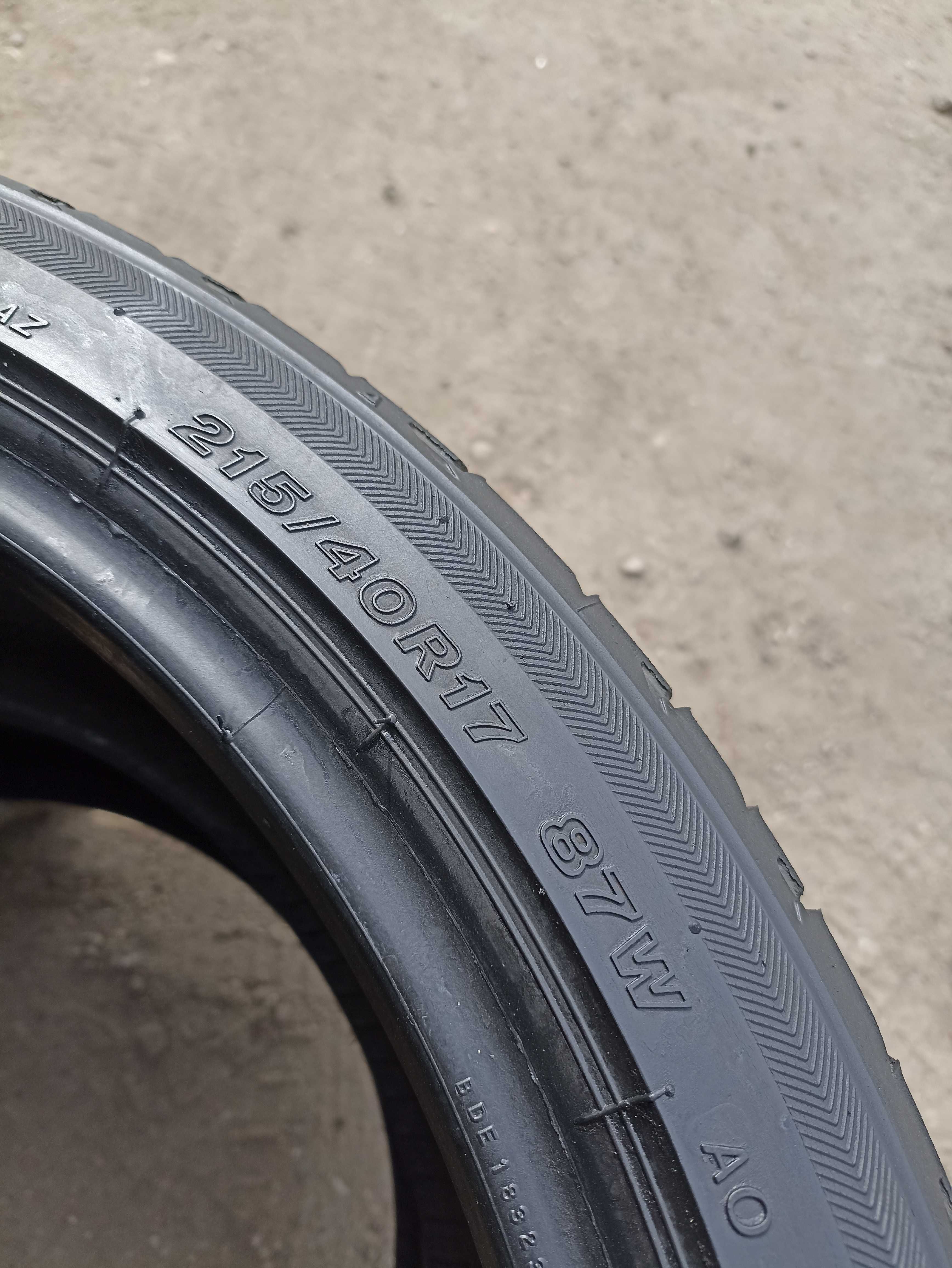 opony lato Bridgestone Potenza S001 215/40/17 / super stan!