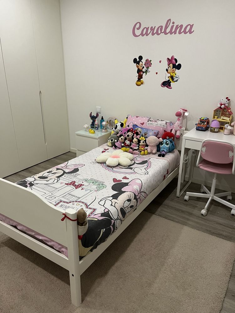 Cama solteiro Branca