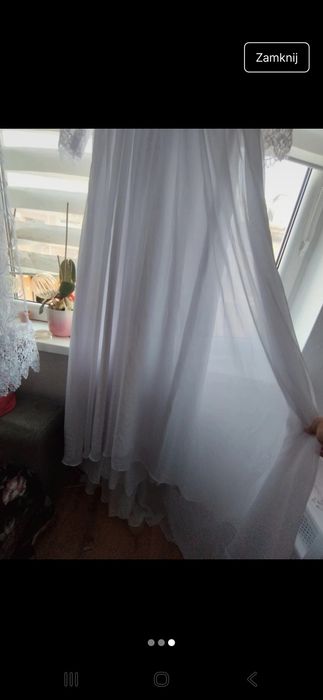 Biała sukienka L