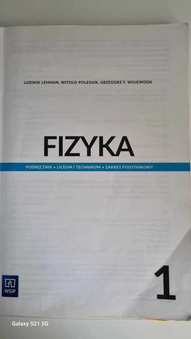 Fizyka 1 podręcznik WSiP