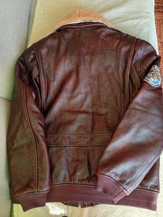 Męska kurtka pilotka prawdziwa naturalna skóra XL