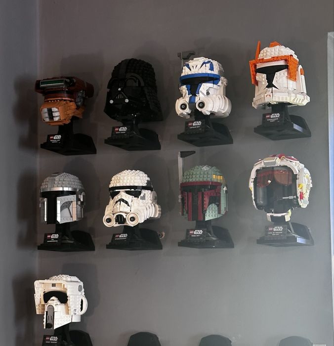 Stojak na hełmy LEGO /uchwyt ścienny - Druk 3D