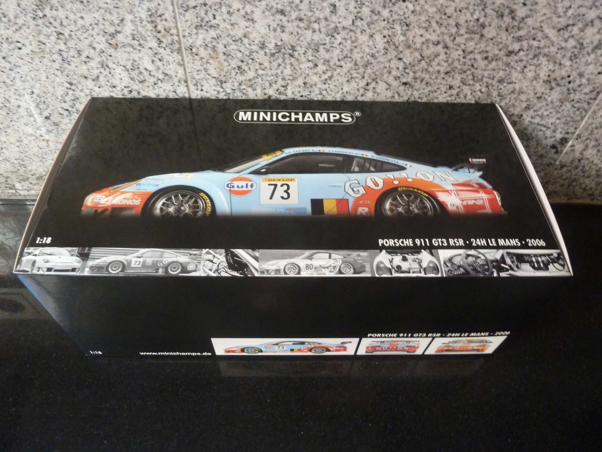 1:18 Minichamps, Porsche 911 GT3 RSR, Gulf, 24H Le Mans 2006, AutoArt