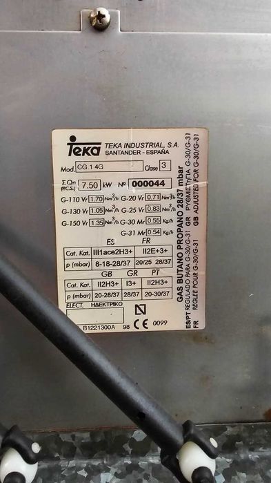 Placa fogão a gás TEKA