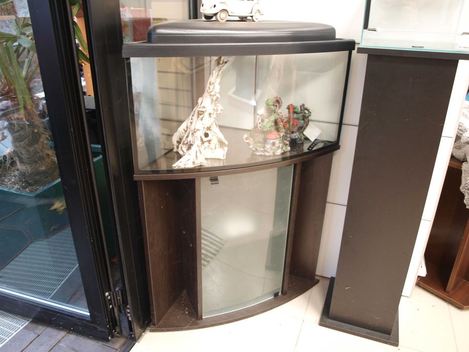 Akwarium zestaw narożnikowy 57x57x40 80l