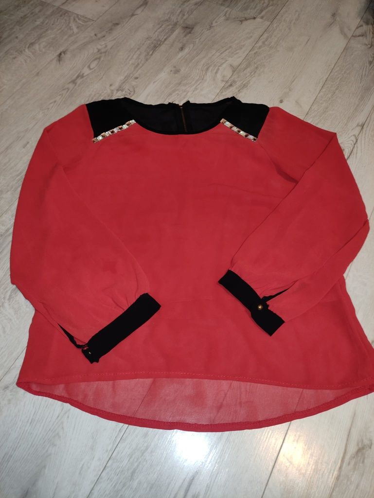 Czerwona bluzka koszula rozm L,/XL