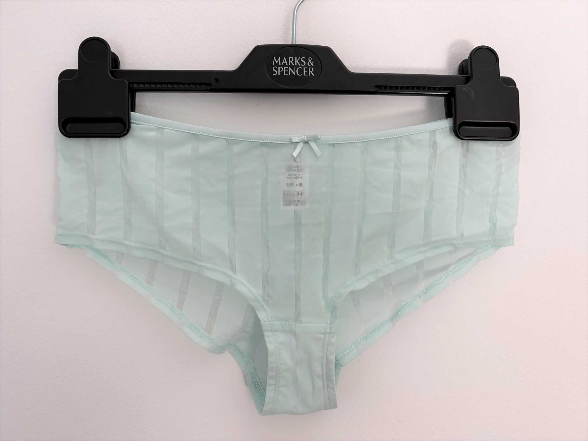 Majtki figi Marks & Spencer Body nowe seledynowe rozm. UK 8 EUR 36