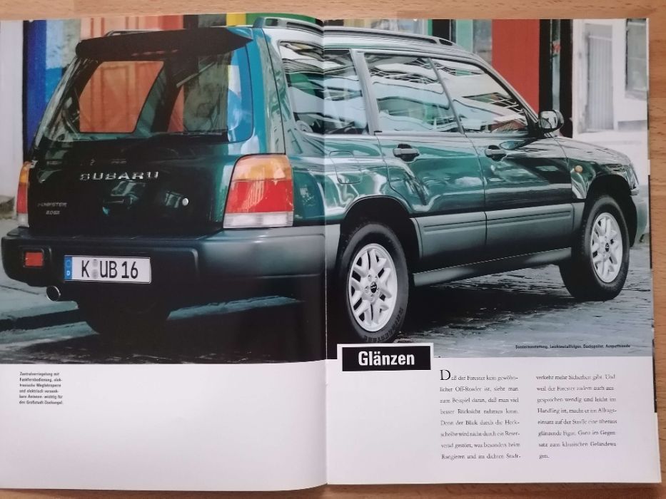 Prospekt Subaru Forester 2,0 GL GX Automatik + dane tech.