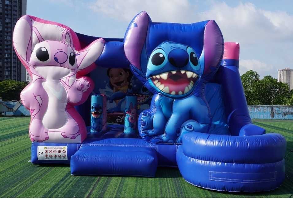 Dmuchaniec Mocny LILO STITCH 650g/m2  5.5m X 5m X 3,4m NOWY + Dmuchawa