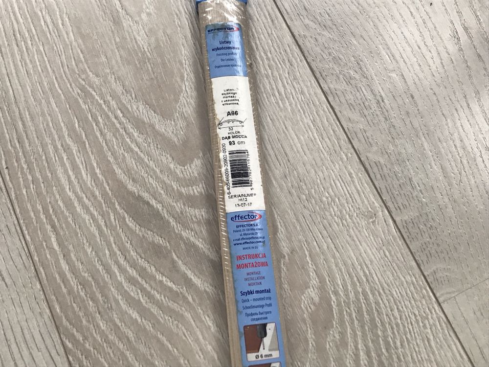 listwa montażowa dylatacyjna EFFECTOR kolor DĄB MOCCA A66 93cm/32mm