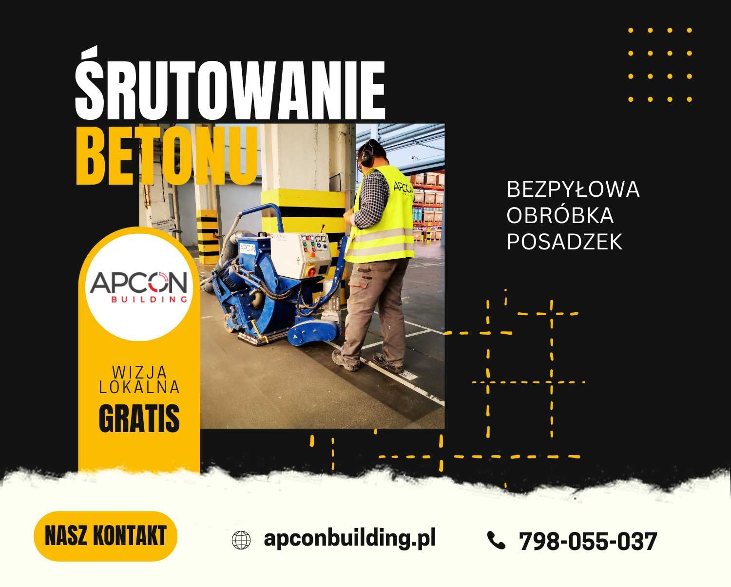 Śrutowanie betonu i stali, Szlifowanie, Frezowanie posadzek pod żywice