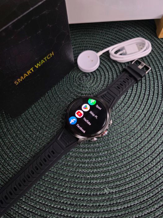 Smartwatch Męski HK19 5G na karte sim, yt, wh, sklep play