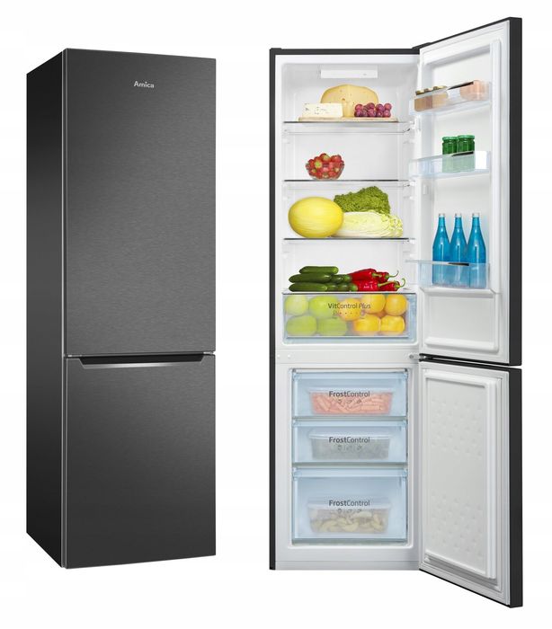 LODÓWKO-ZAMRAŻARKA lodówka z zamrażarką AMICA KGCL 387 150 S NO FROST