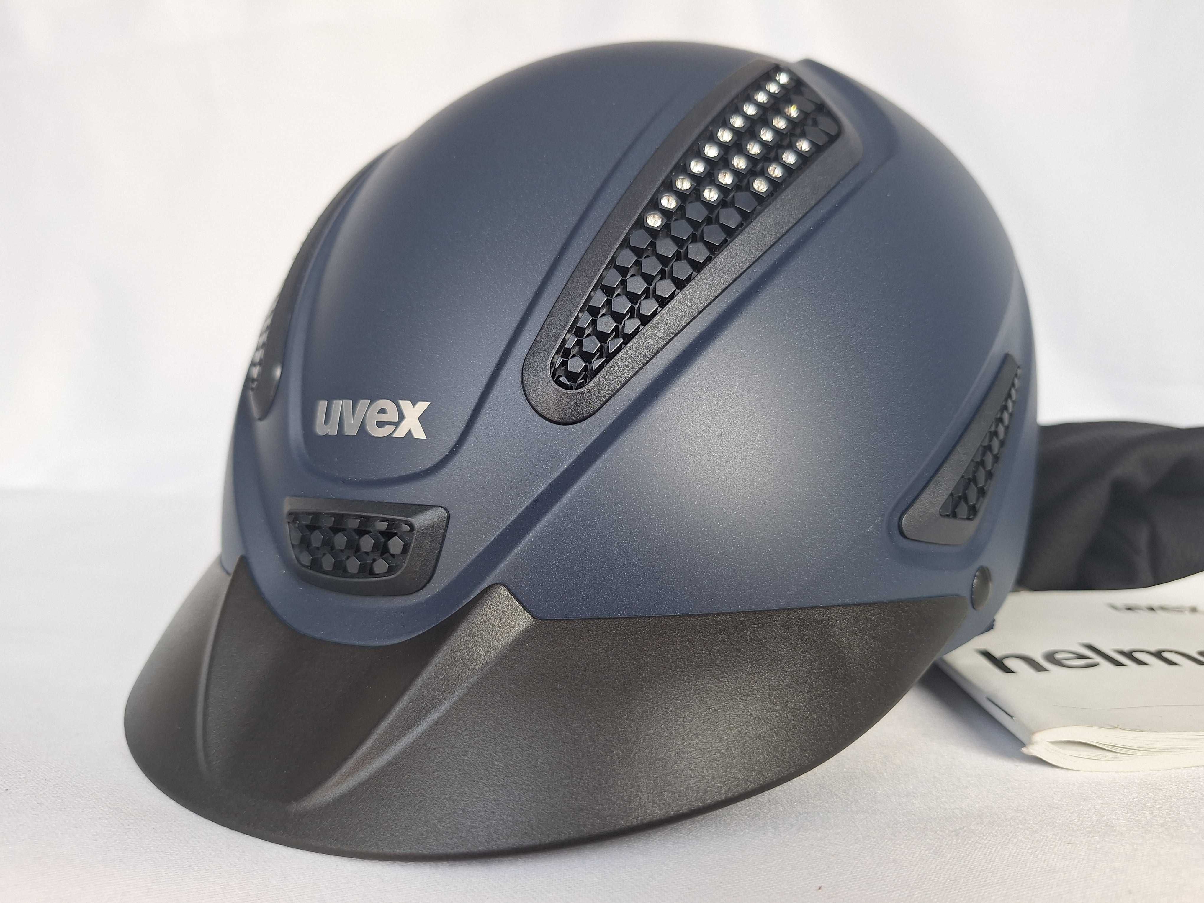 Kask jeździecki toczek Uvex Perfexxion II Glamour Blue XS-S 54-55cm