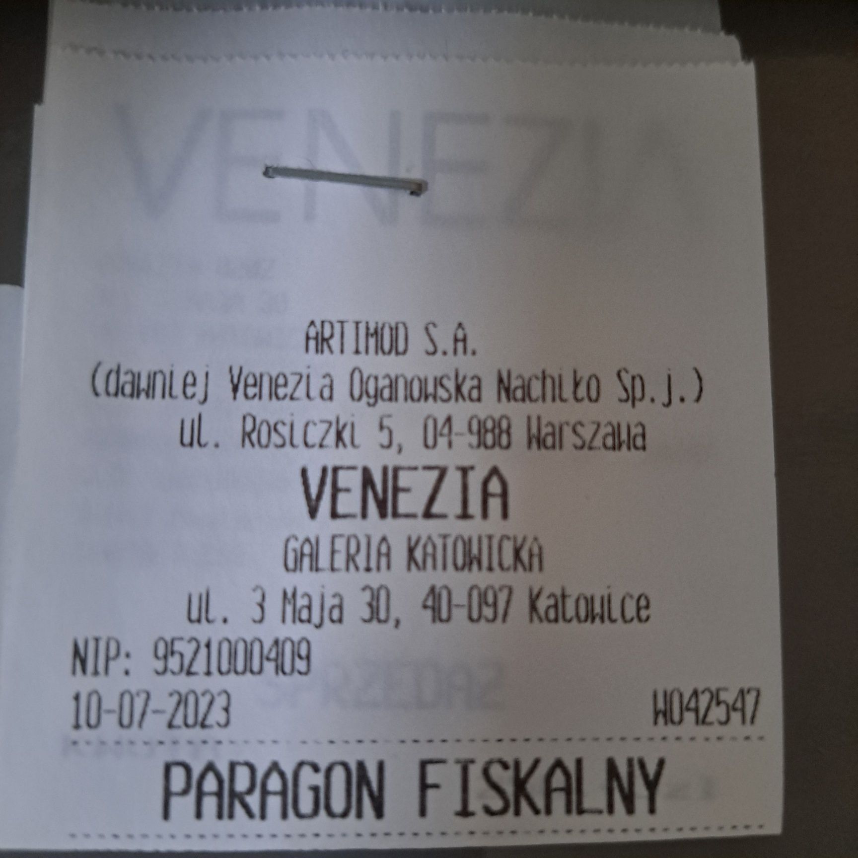 Venezia złote Klapki Skóra  38/ 24,5cm