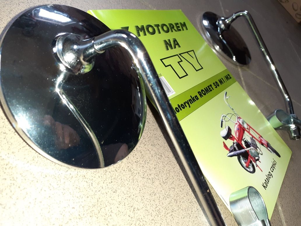 Zestaw instrukcja obsługi katalog czesci+lusterka romet motorynka
