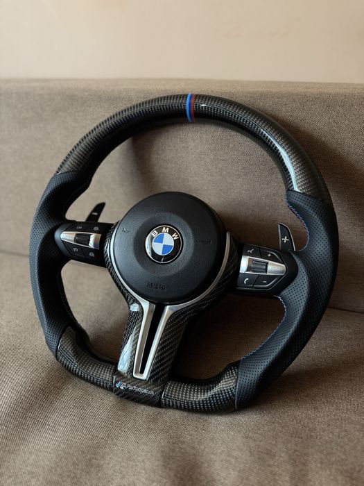 М Руль Карбоновий для BMW F30 F20 F15 F25 F16 F22 F31 F32 F34 F36кермо