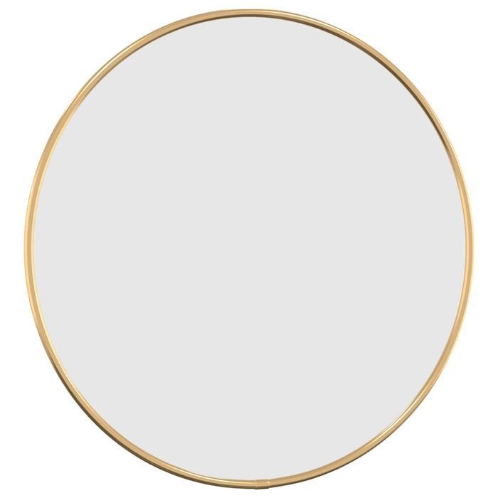 Vidaxl Lustro Ścienne, Złote, Ø 40 Cm, Okrągłe