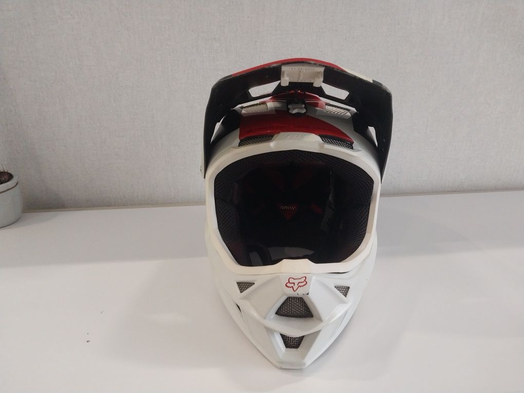 Шолом  Fox Rampage Pro Carbon Full Face Mips Helmet Libra White