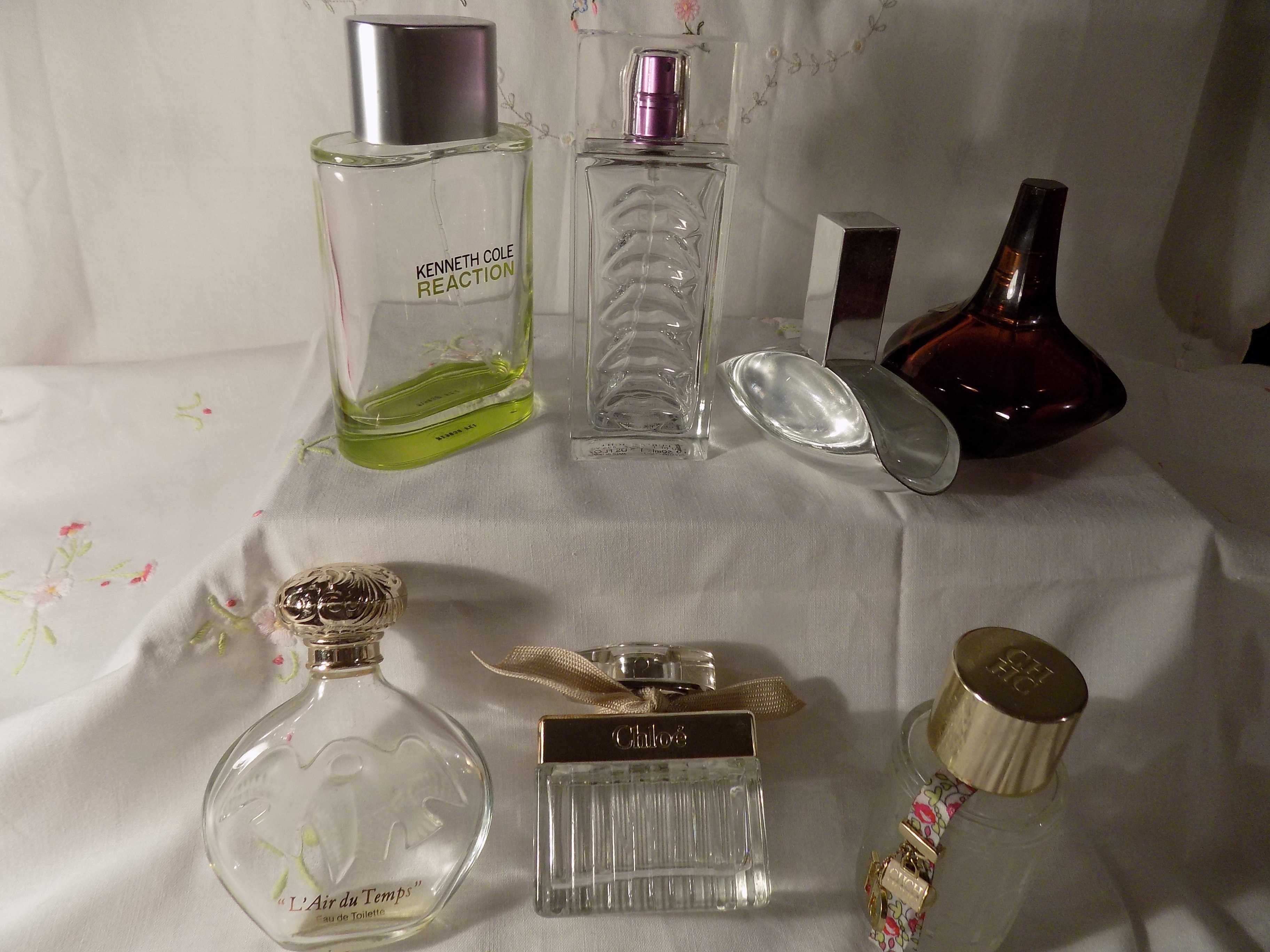 Flakony po markowych  perfumach  - 6  szt.