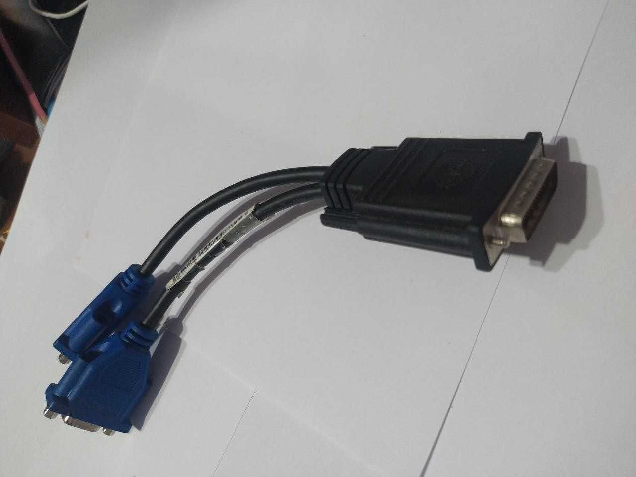 Разветвитель переходник DMS 59 на Y разъемы VGA/SVGA, De 15, 2x VGA