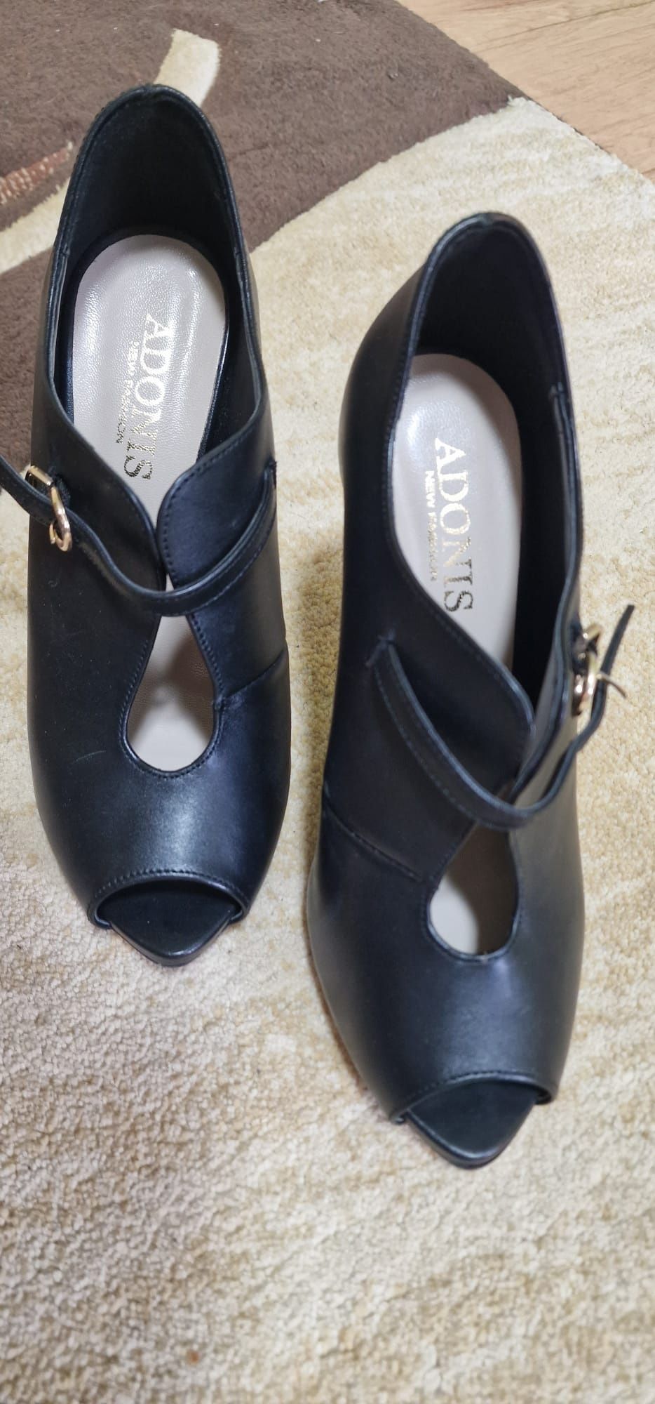 Buty szpilki wysoki obcas Adonis 39 obcas eleganckie skórzane