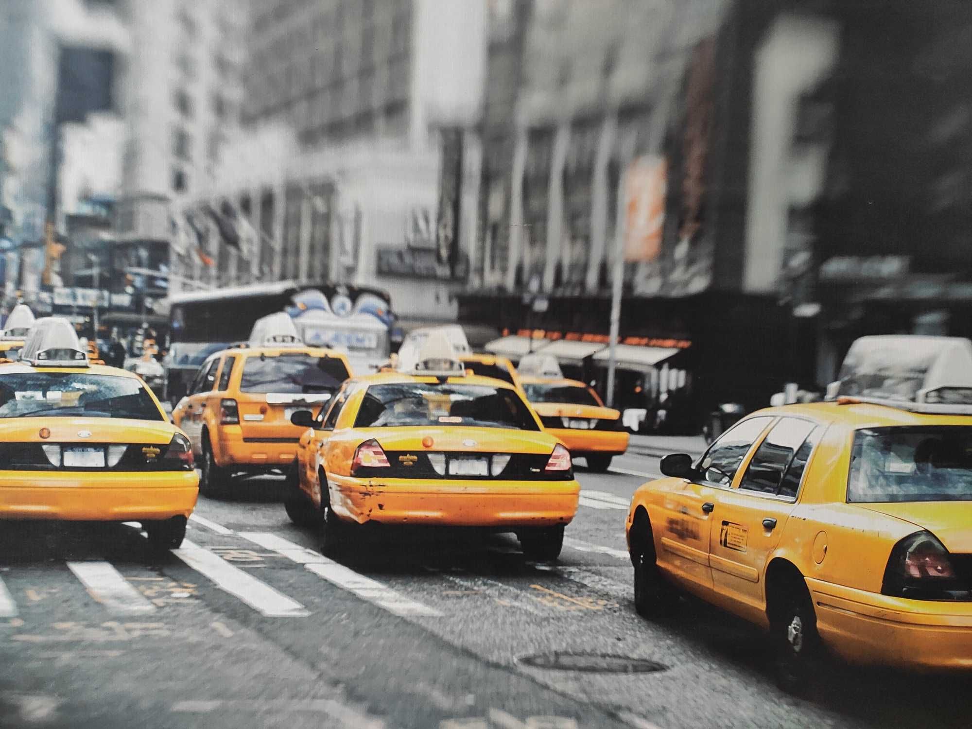 Obraz żółte taksówki NYC