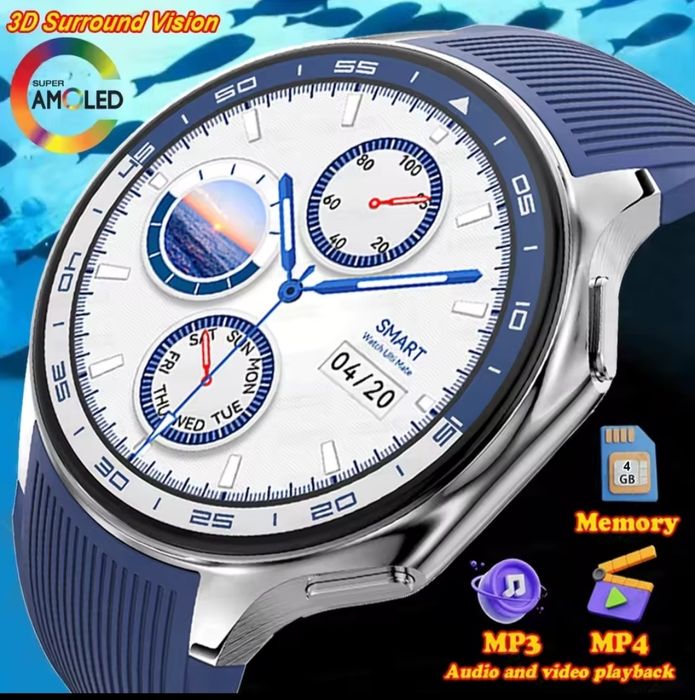 Smartwatch sport fitness, wodoodporny,biznesowy premium.