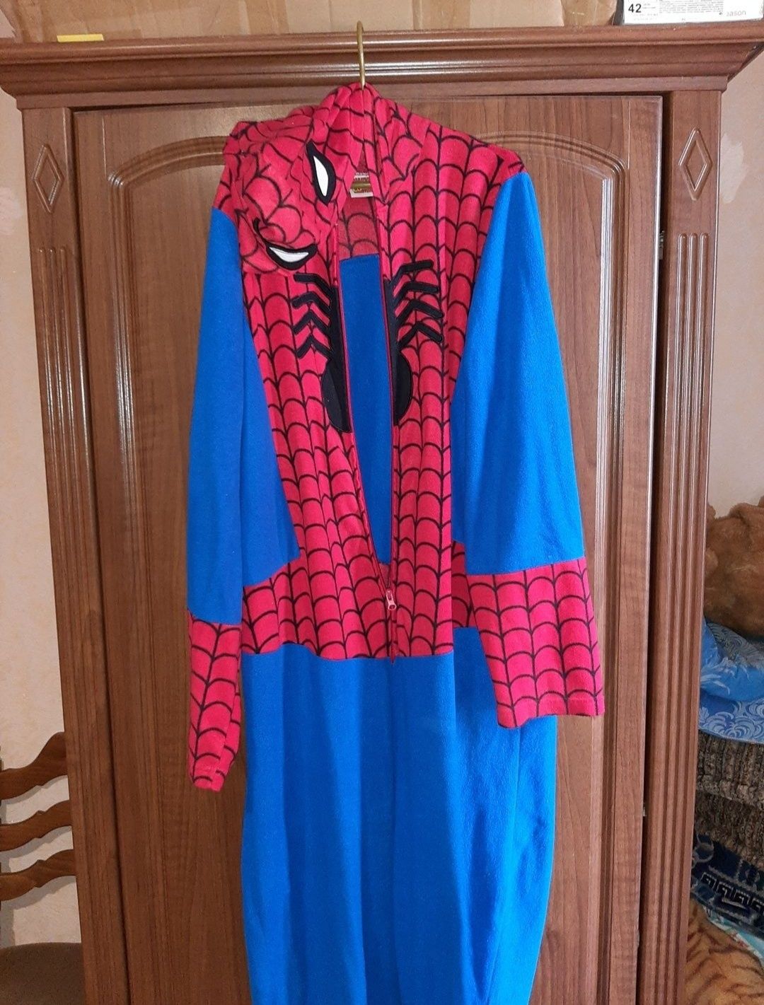 Комбинезон флисовый Человек Паук, Spider Man,размер L,XL