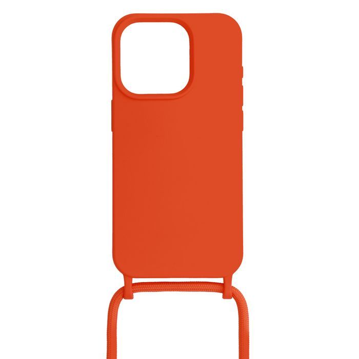 Strap Silicone Case Do Iphone 14 Pro Max Wzór 1 Pomarańczowy