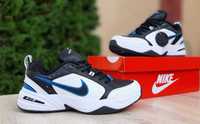 АКЦІЯ! Кросівки Nike AIR Monarch білі з чорним та синім 41 - 46