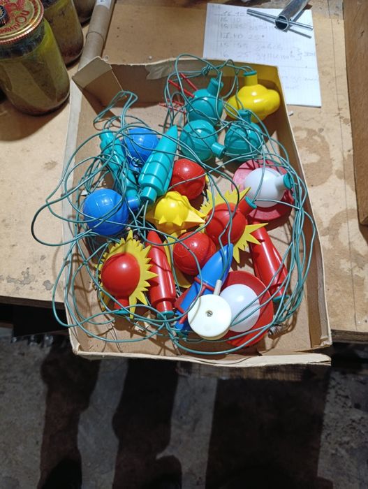 Новорічні гірлянди ссср та іграшки