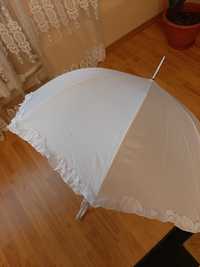 Продам зонт білого кольору. Брала на весілля (дощу не було). Новий.