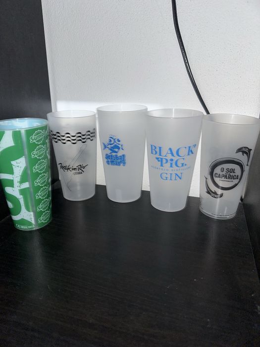 Coleçao de copos de eventos