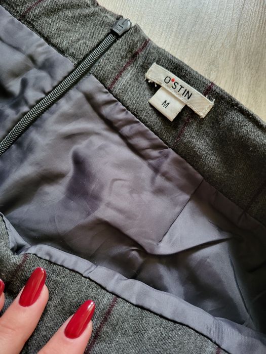 Шикарная юбка М в клетку