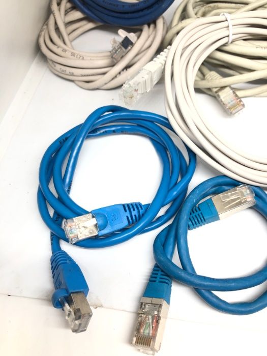 Патч корд лан кабель інтрнет FTP UTP RJ 45 нові бу 1м - 100м CAT 5 6