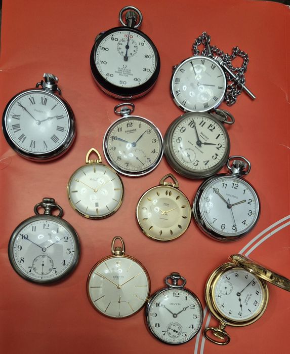 Редкие Винтажные Карманные часы AUDAX Omega Tissot Ingersoll